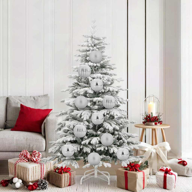 Load image into Gallery viewer, Vidaxl kerstbal set xl 9 pcs zilver kunststof