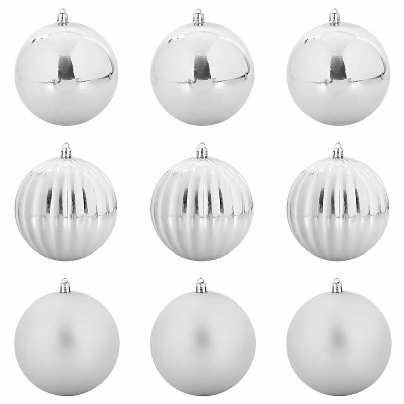 Load image into Gallery viewer, Vidaxl kerstbal set xl 9 pcs zilver kunststof