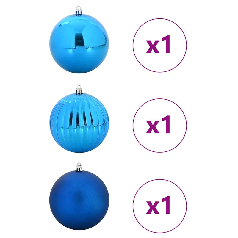 Load image into Gallery viewer, Vidaxl kerstbal set xxl 3 pcs blauw kunststof