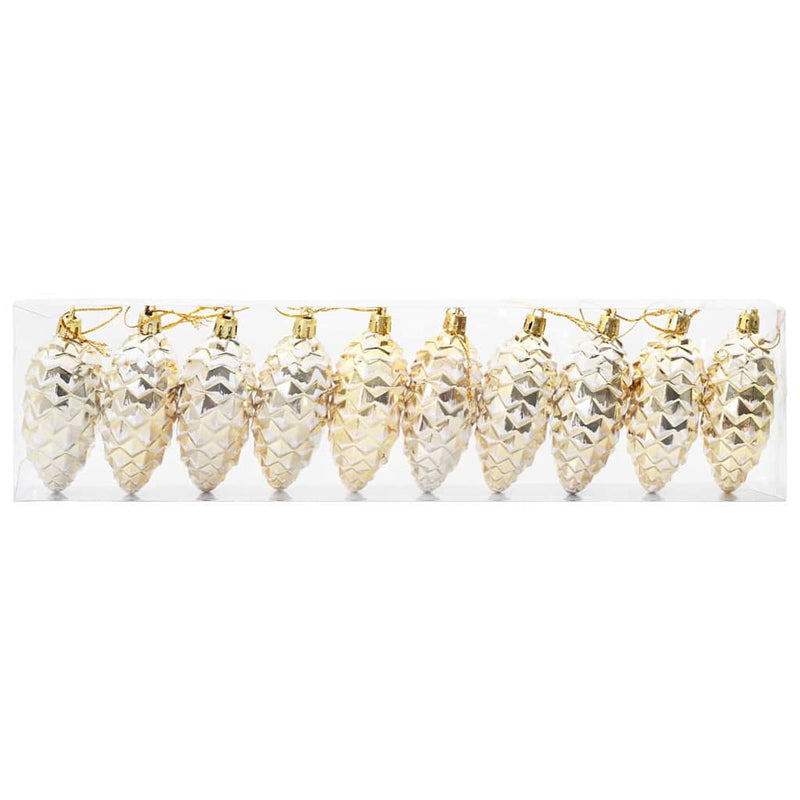 Load image into Gallery viewer, Vidaxl kerstdennenappeltje 40 pcs goud kunststof