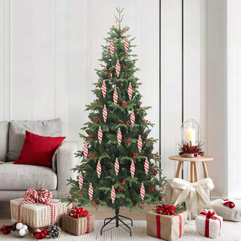 Load image into Gallery viewer, Vidaxl kerst spiralvorm bal 40 pcs rood kunststof