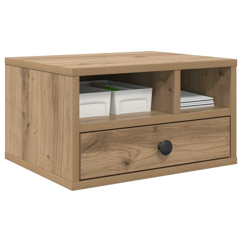 Load image into Gallery viewer, Vidaxl printerstand artisan eiken 40 x 32 x 24 cm bewerkt hout