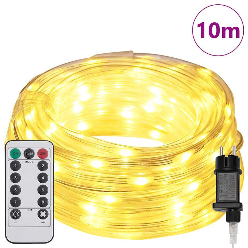 Load image into Gallery viewer, Vidaxl touwenlicht met 240 led warmwit 10 m pvc