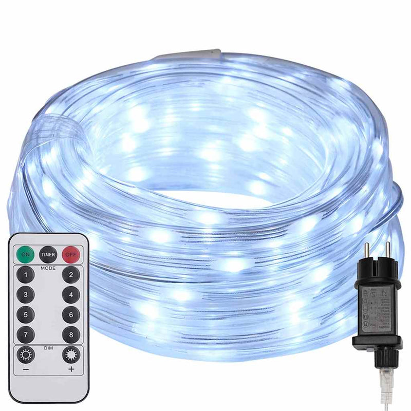 Load image into Gallery viewer, Vidaxl touwenlicht met 240 led koud wit 10 m pvc