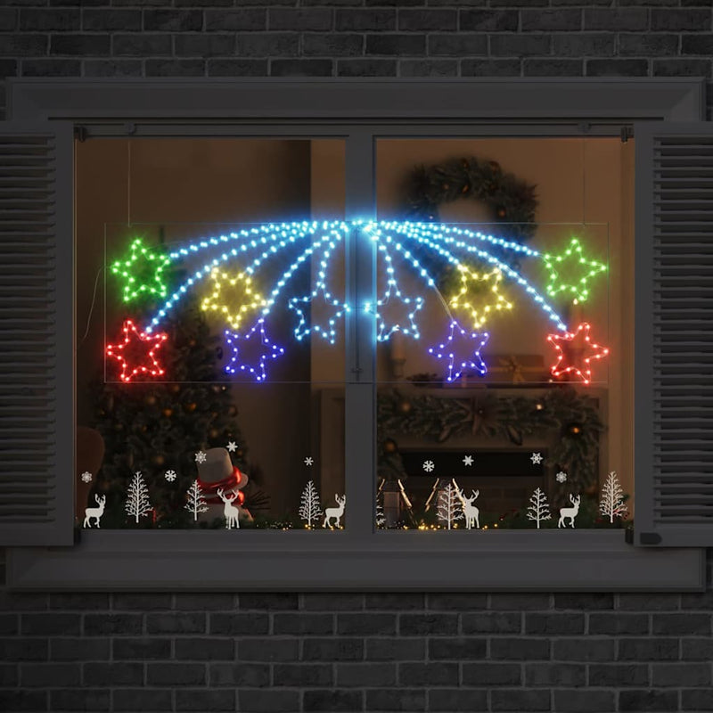 Load image into Gallery viewer, Vidaxl kerstster met 432 led multikleur 182 x 58 cm pvc