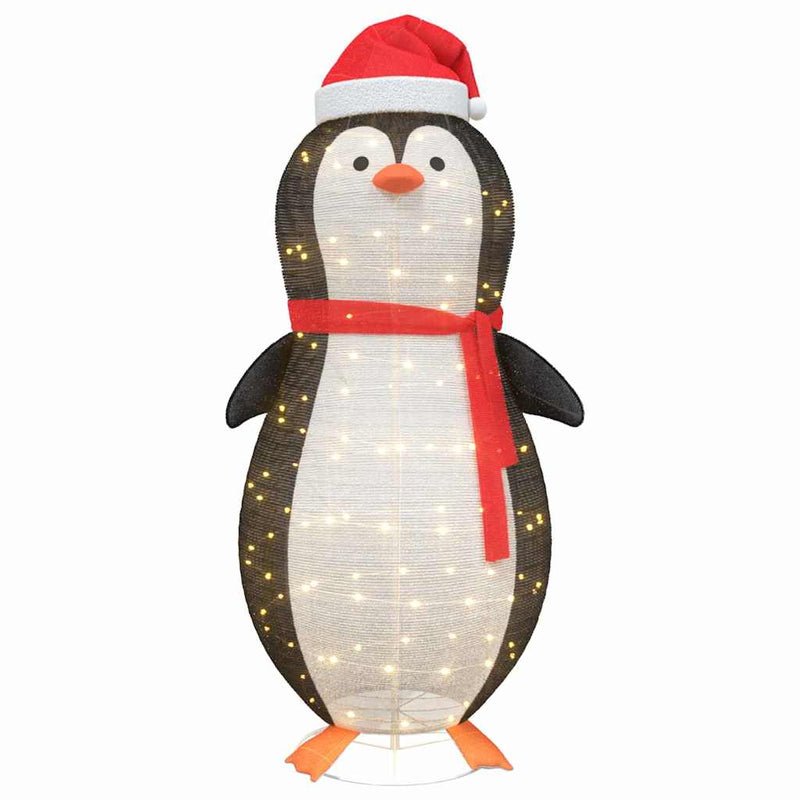 Load image into Gallery viewer, Vidaxl sneeuw pinguïn figuur met 600 led warmwit 78 x 178 cm stof
