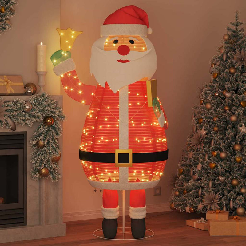 Load image into Gallery viewer, Vidaxl kerstman met 200 led warmwit 100 x 180 cm stof