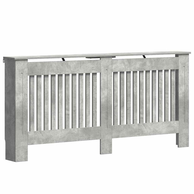 Load image into Gallery viewer, Vidaxl radiatorafdekking beton grijs 172 x 19 x 81,5 cm bewerkt hout