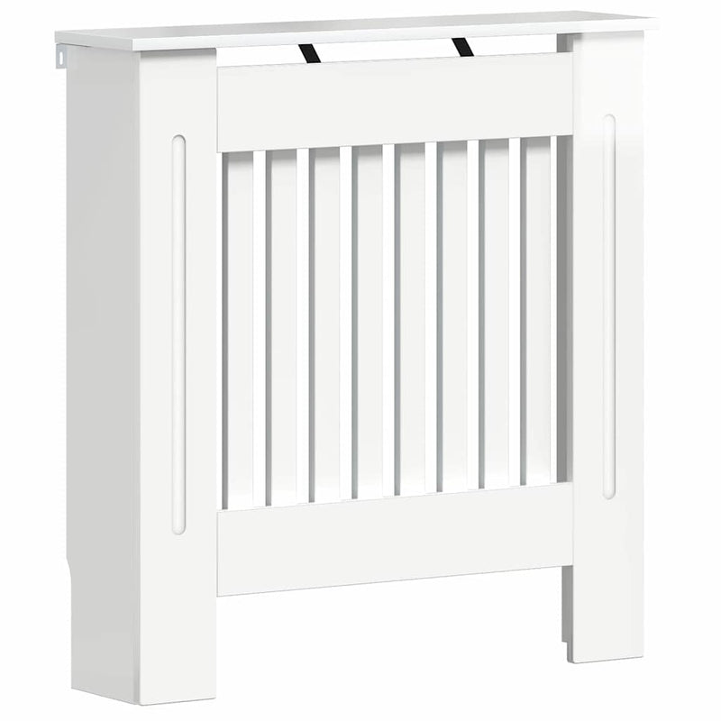 Load image into Gallery viewer, Vidaxl radiatorafdekking hoogglans wit 112 x 19 x 81,5 cm bewerkt hout