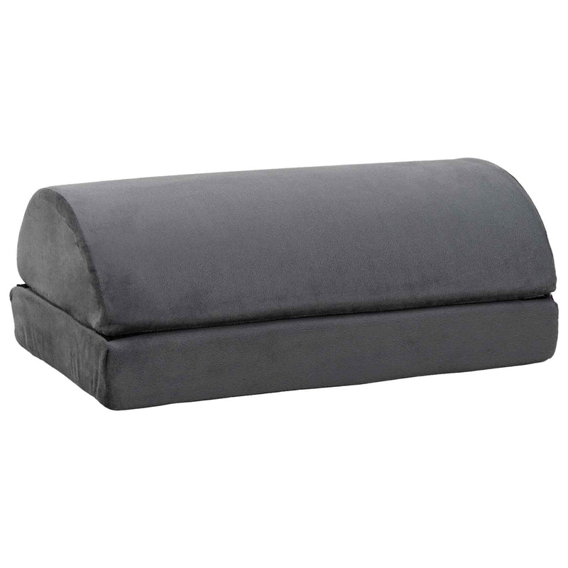 Load image into Gallery viewer, Vidaxl voetensteun kussen effen grijs 44 x 29 x 17 cm