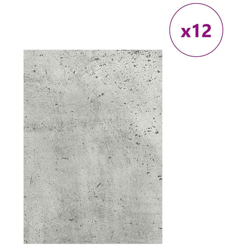 Load image into Gallery viewer, Vidaxl decorpanelen 12 pcs beton grijs 15 x 21 x 0.27 cm bewerkt hout