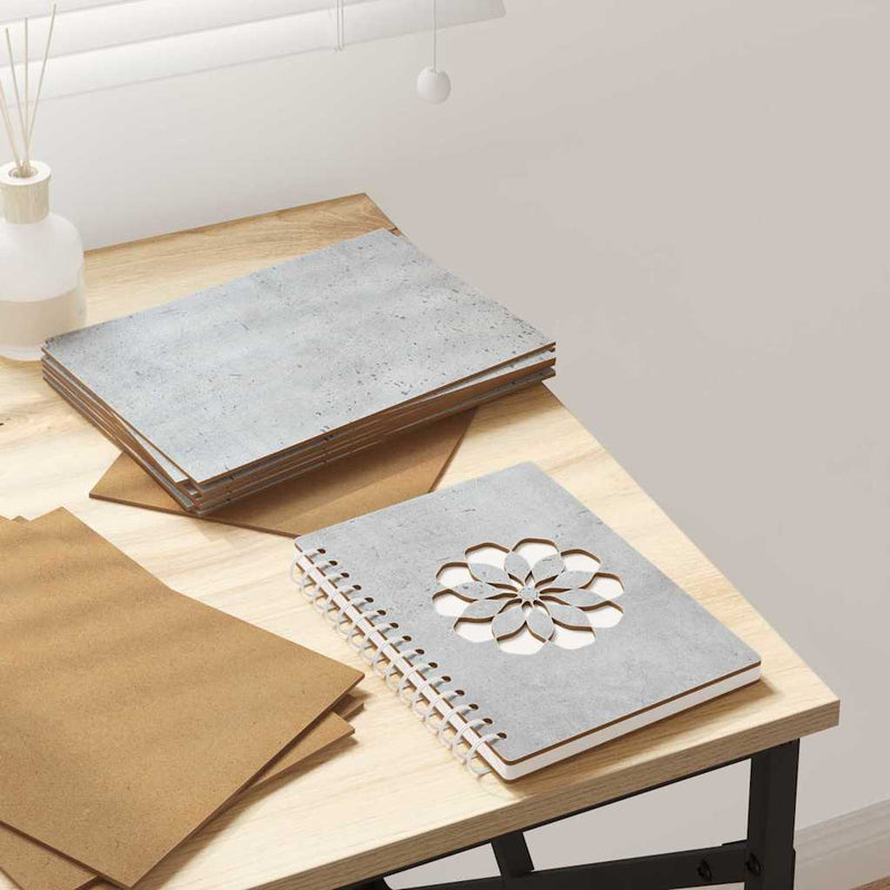 Load image into Gallery viewer, Vidaxl decorpanelen 50 pcs beton grijs 21 x 30 x 0,27 cm bewerkt hout