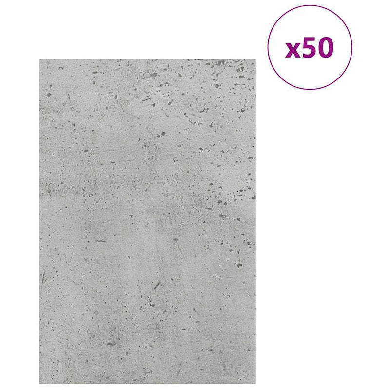 Load image into Gallery viewer, Vidaxl decorpanelen 50 pcs beton grijs 40 x 60 x 0.27 cm bewerkt hout