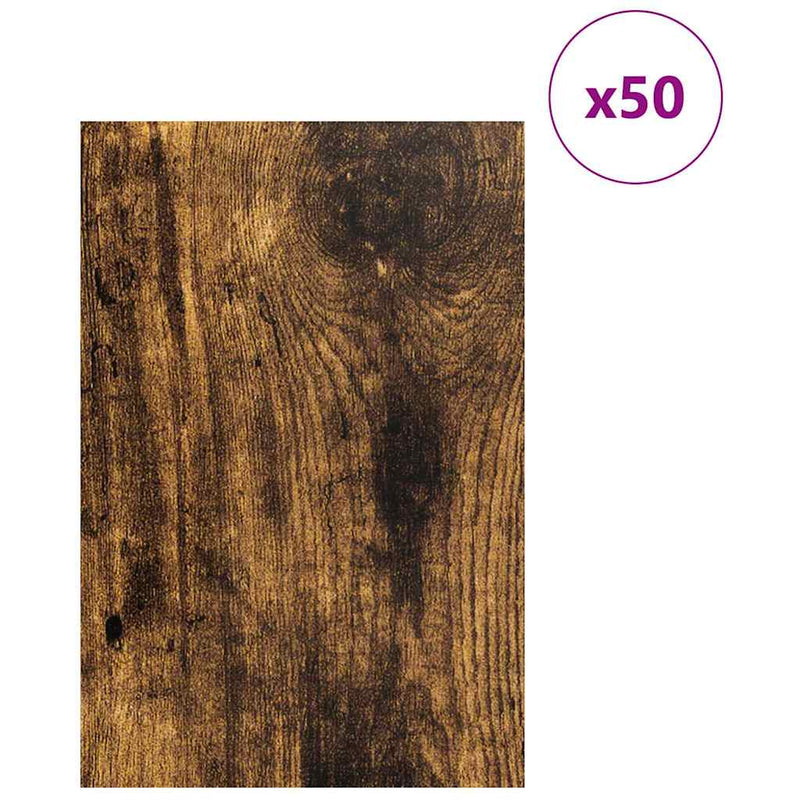 Load image into Gallery viewer, Vidaxl decorpanelen 50 pcs gerookt eiken 40 x 60 x 0.27 cm