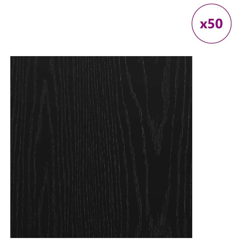 Load image into Gallery viewer, Vidaxl decorpanelen 50 pcs zwart eiken 30 x 30 x 0,27 cm bewerkt hout