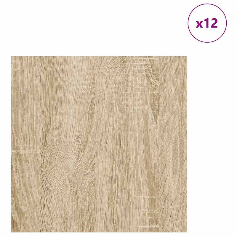 Load image into Gallery viewer, Vidaxl decorpanelen 12 pcs sonoma eiken 30 x 30 x 0,27 cm bewerkt hout
