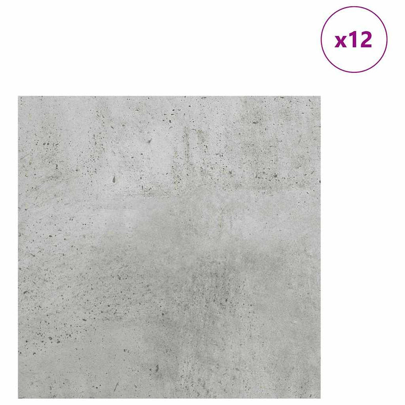 Load image into Gallery viewer, Vidaxl decorpanelen 12 pcs beton grijs 30 x 30 x 0,27 cm bewerkt hout