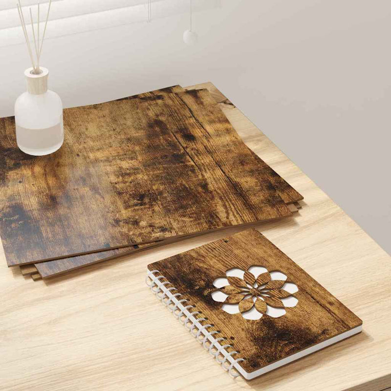 Load image into Gallery viewer, Vidaxl decorpanelen 50 pcs gerookt eiken 30 x 30 x 0,27 cm