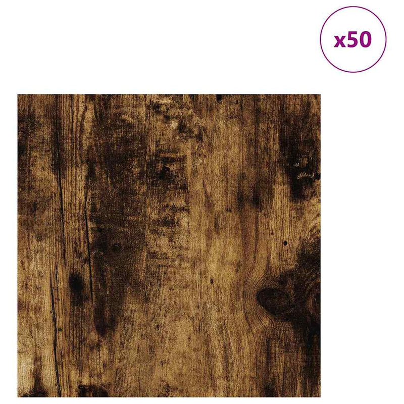 Load image into Gallery viewer, Vidaxl decorpanelen 50 pcs gerookt eiken 30 x 30 x 0,27 cm