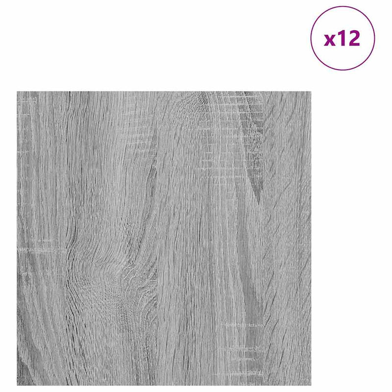 Load image into Gallery viewer, Vidaxl decorpanelen 12 pcs grijs sonoma 30 x 30 x 0,27 cm bewerkt hout