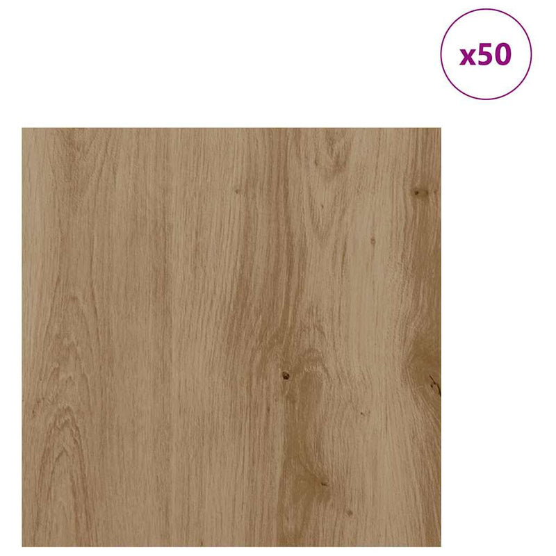 Load image into Gallery viewer, Vidaxl decorpanelen 50 pcs artisan eiken 30 x 30 x 0,27 cm
