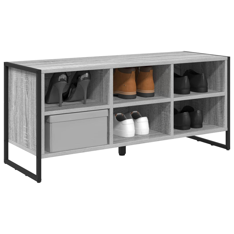 Load image into Gallery viewer, Vidaxl schoenenkast grijs sonoma 60 x 35 x 44 cm bewerkt hout