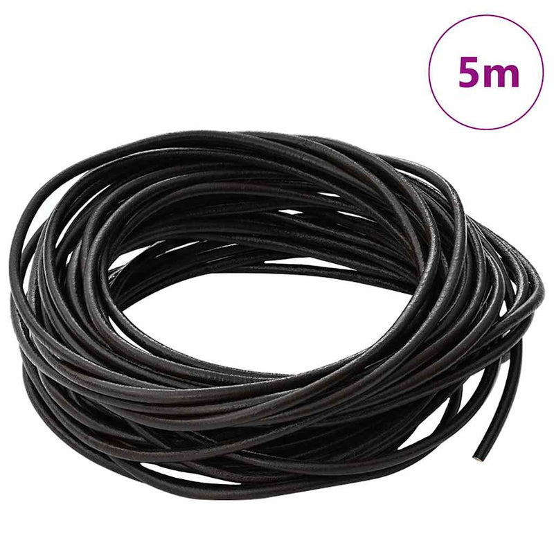 Load image into Gallery viewer, Vidaxl leren koord donkerbruin ø2,5 mm x 5 m leer