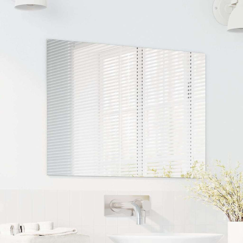 Load image into Gallery viewer, Vidaxl wandspiegel rechthoekig 70 x 50 cm gehard glas