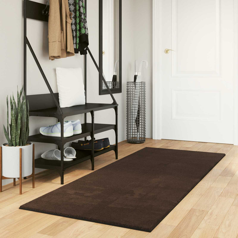Load image into Gallery viewer, Vidaxl vloerkleden rechthoekig huarte bruin 200 x 80 cm polyester