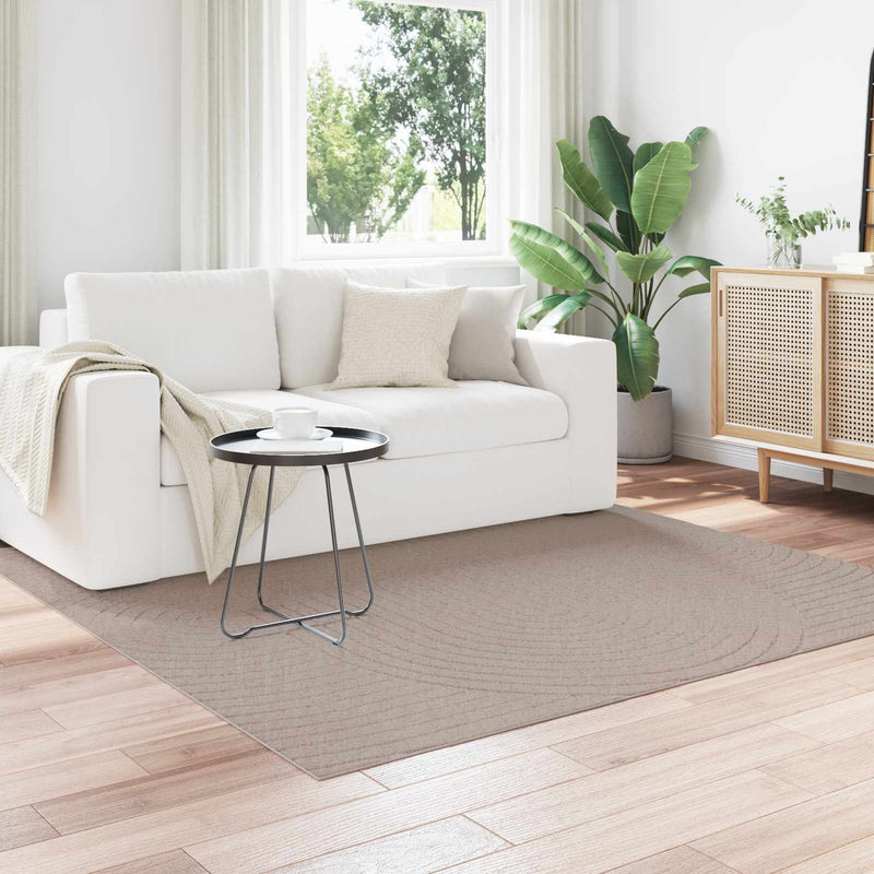Load image into Gallery viewer, Vidaxl vloerkleden vierkant huarte beige 120 x 120 cm polyester