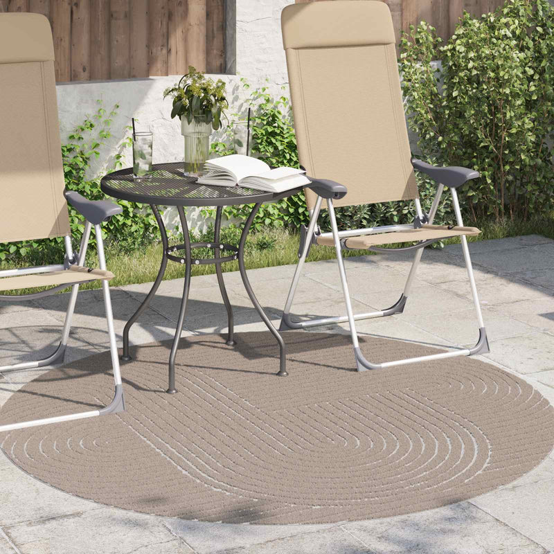 Load image into Gallery viewer, Vidaxl vloerkleden rond huarte beige ø 120 cm polyester