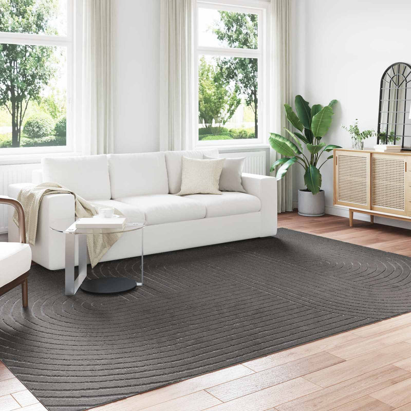 Load image into Gallery viewer, Vidaxl vloerkleden rechthoekig huarte antraciet 340 x 240 cm polyester