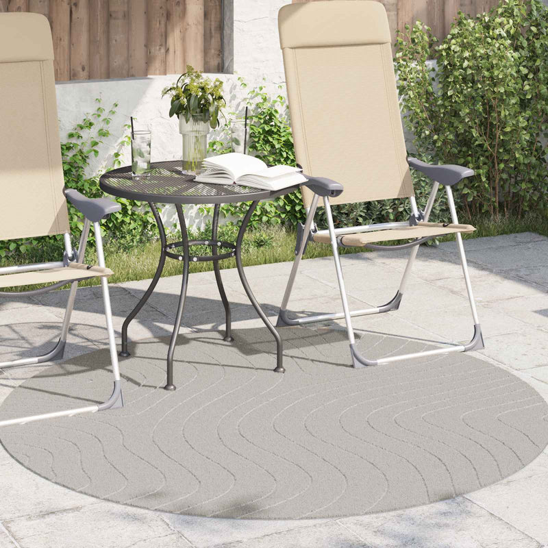 Load image into Gallery viewer, Vidaxl vloerkleden rond huarte crème ø 120 cm polyester