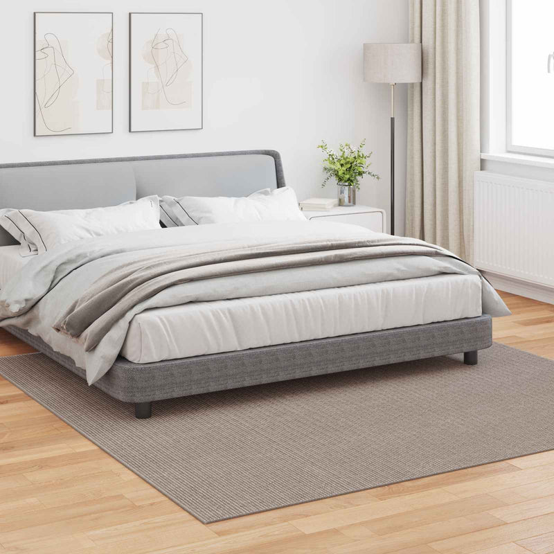Load image into Gallery viewer, Vidaxl vloerkleden huarte crème en taupe 240 x 240 cm polyester