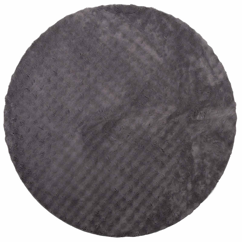 Load image into Gallery viewer, Vidaxl vloerkleden rond huarte antraciet ø 160 cm polyester