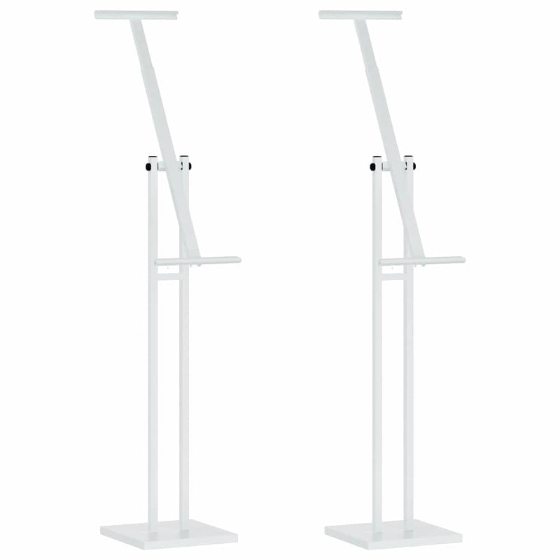 Load image into Gallery viewer, Vidaxl beurs displays 2 pcs wit 26,5 x 26,5 x 150 cm staal