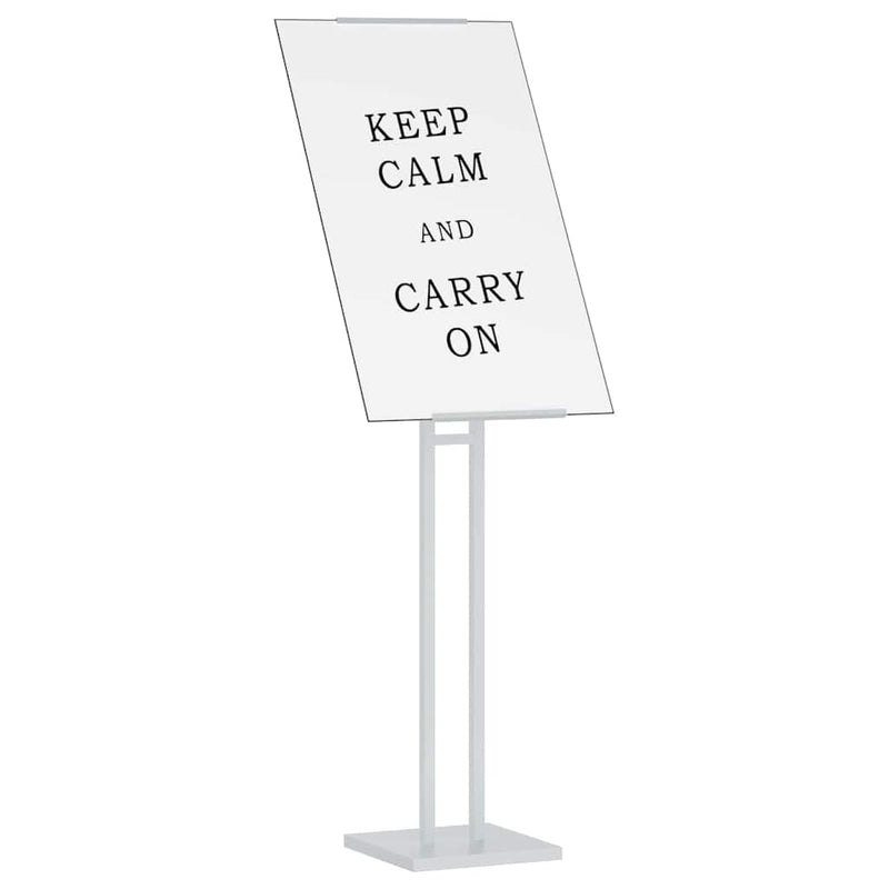Load image into Gallery viewer, Vidaxl beurs displays 2 pcs wit 26,5 x 26,5 x 150 cm staal