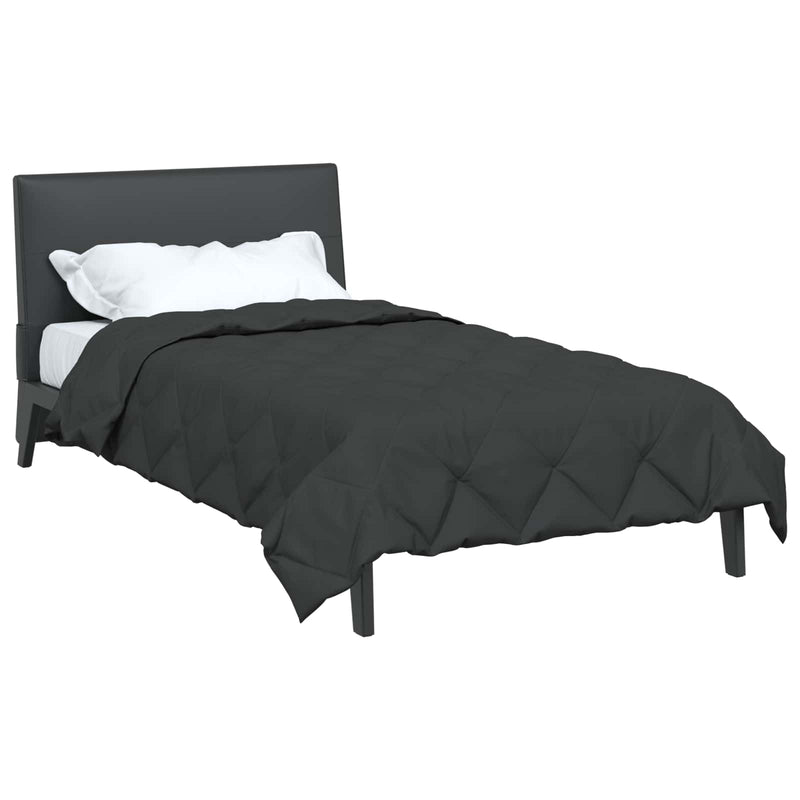 Load image into Gallery viewer, Vidaxl vol jaar dekbed antraciet 200 x 135 cm microfiber
