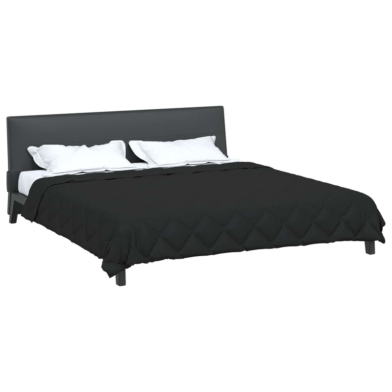 Load image into Gallery viewer, Vidaxl vol jaar dekbed zwart 240 x 200 cm microfiber