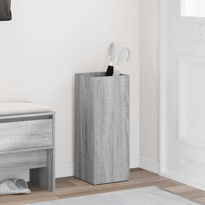Load image into Gallery viewer, Vidaxl paraplu standaard grijs sonoma 25 x 24,5 x 64 cm bewerkt hout