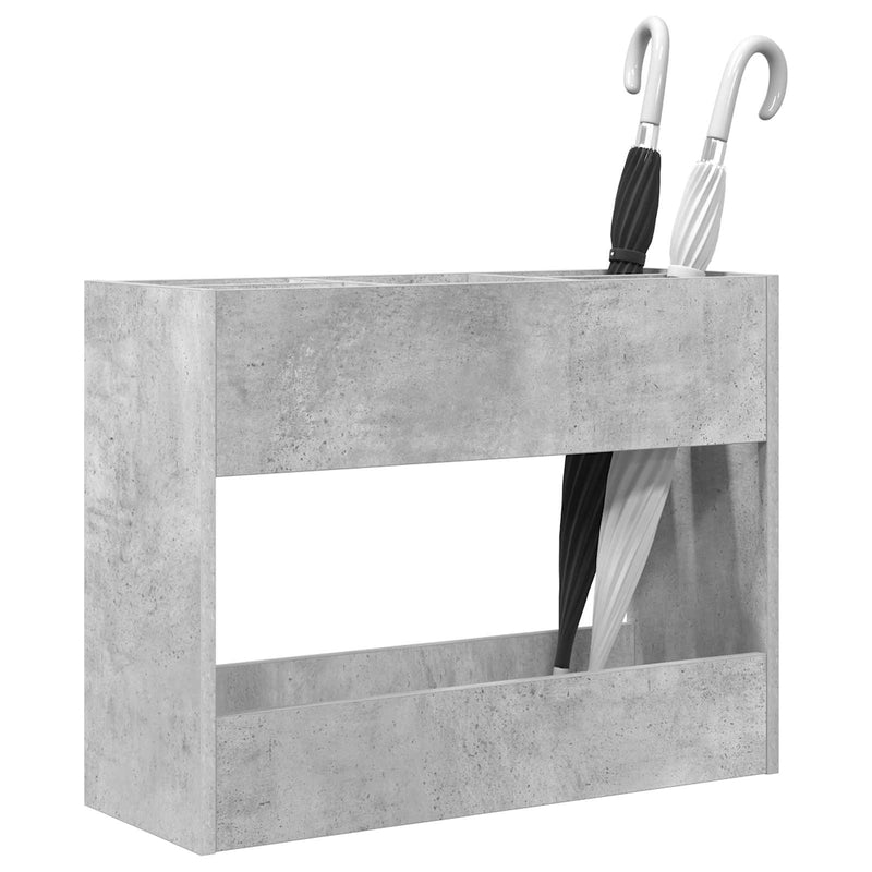 Load image into Gallery viewer, Vidaxl paraplu standaard beton grijs 65 x 24 x 50 cm bewerkt hout