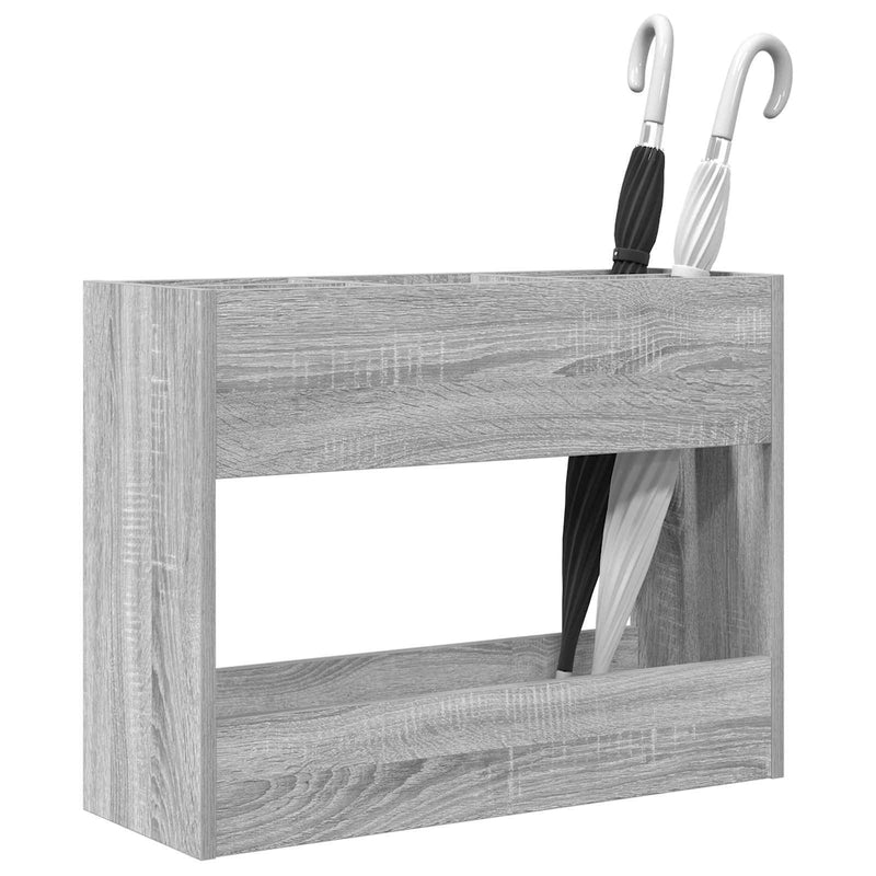 Load image into Gallery viewer, Vidaxl paraplu standaard grijs sonoma 65 x 24 x 50 cm bewerkt hout