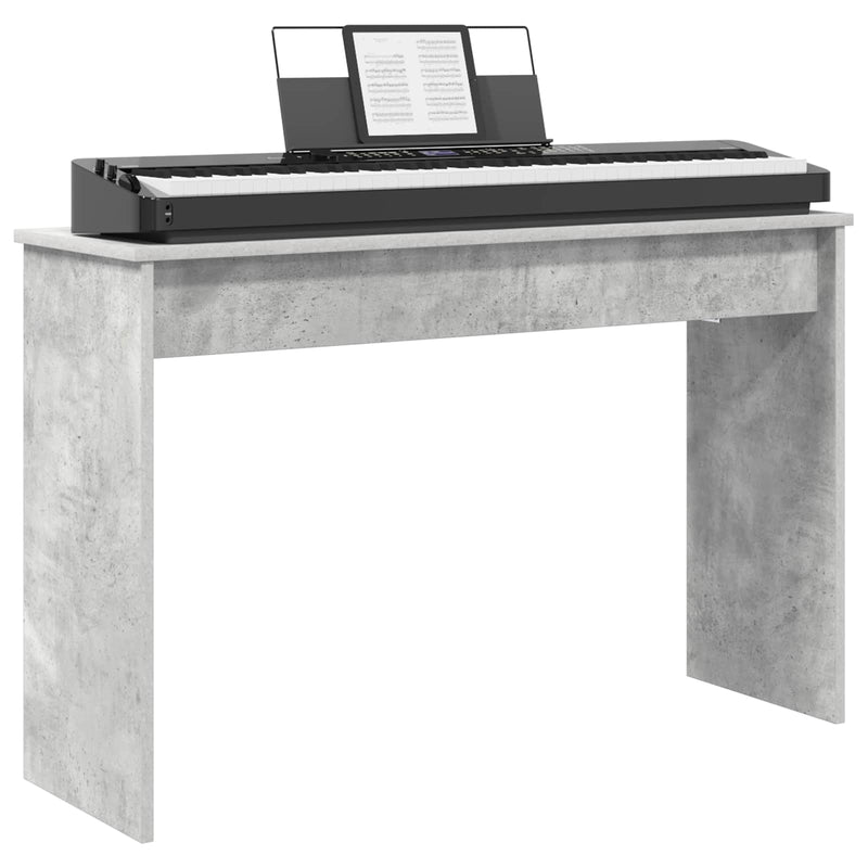 Load image into Gallery viewer, Vidaxl keyboardstand beton grijs 100 x 32 x 64 cm bewerkt hout
