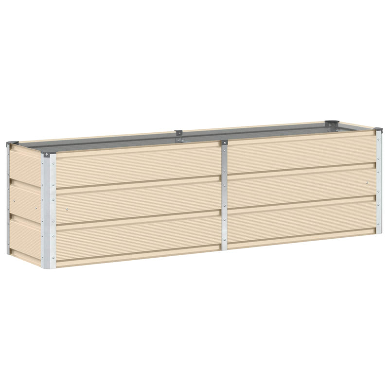 Load image into Gallery viewer, Vidaxl plantenbak ivoor 160 x 40 x 45 cm staal