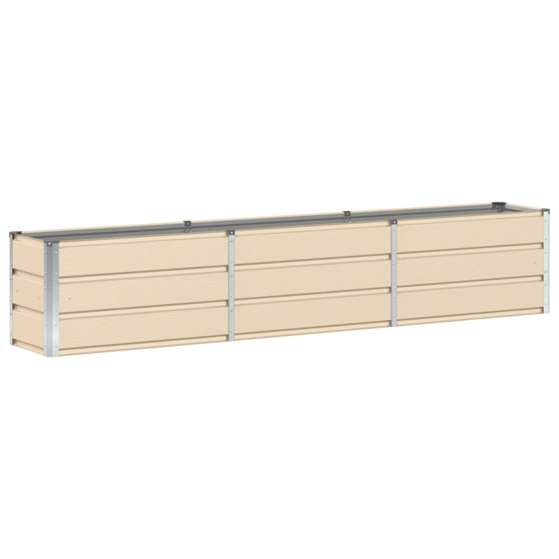 Load image into Gallery viewer, Vidaxl plantenbak ivoor 240 x 40 x 45 cm staal