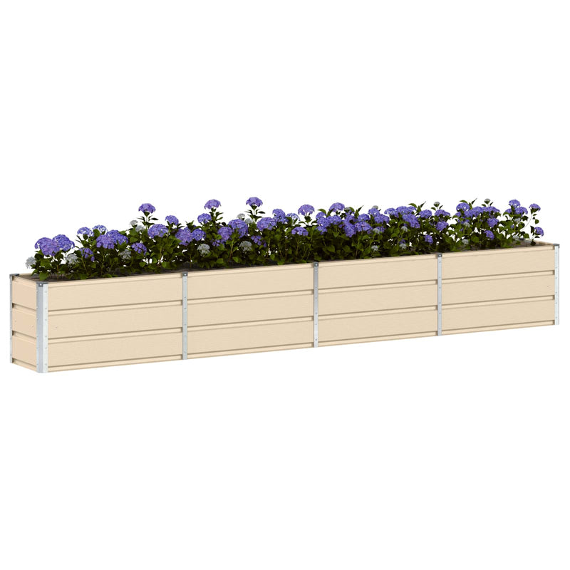 Load image into Gallery viewer, Vidaxl plantenbak ivoor 320 x 40 x 45 cm staal