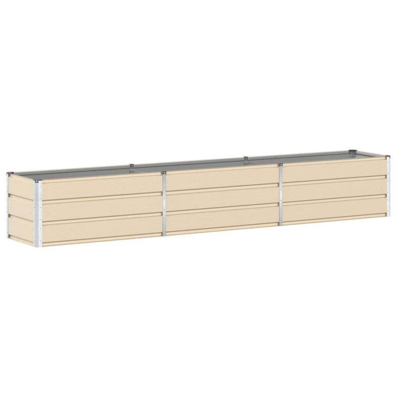Load image into Gallery viewer, Vidaxl plantenbak ivoor 480 x 50 x 45 cm gegalvaniseerd staal