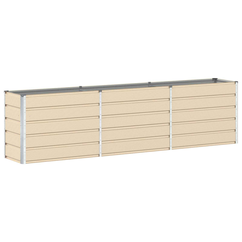 Load image into Gallery viewer, Vidaxl plantenbak ivoor 480 x 50 x 45 cm gegalvaniseerd staal