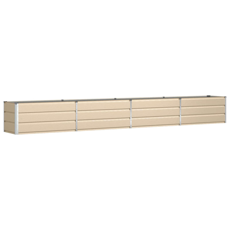 Load image into Gallery viewer, Vidaxl plantenbak ivoor 480 x 50 x 45 cm gegalvaniseerd staal