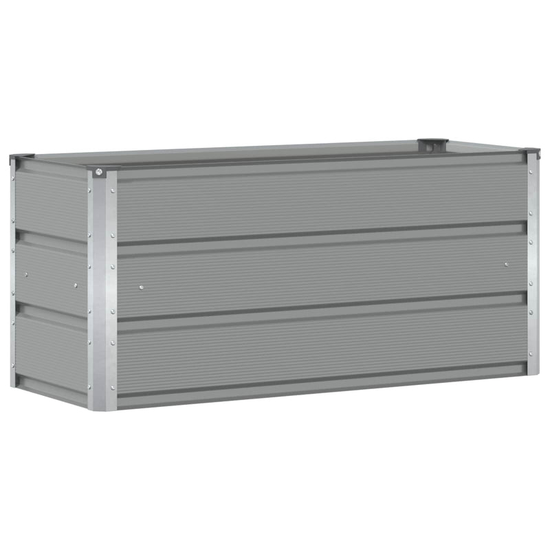 Load image into Gallery viewer, Vidaxl plantenbak lichtgrijs 100 x 40 x 45 cm staal